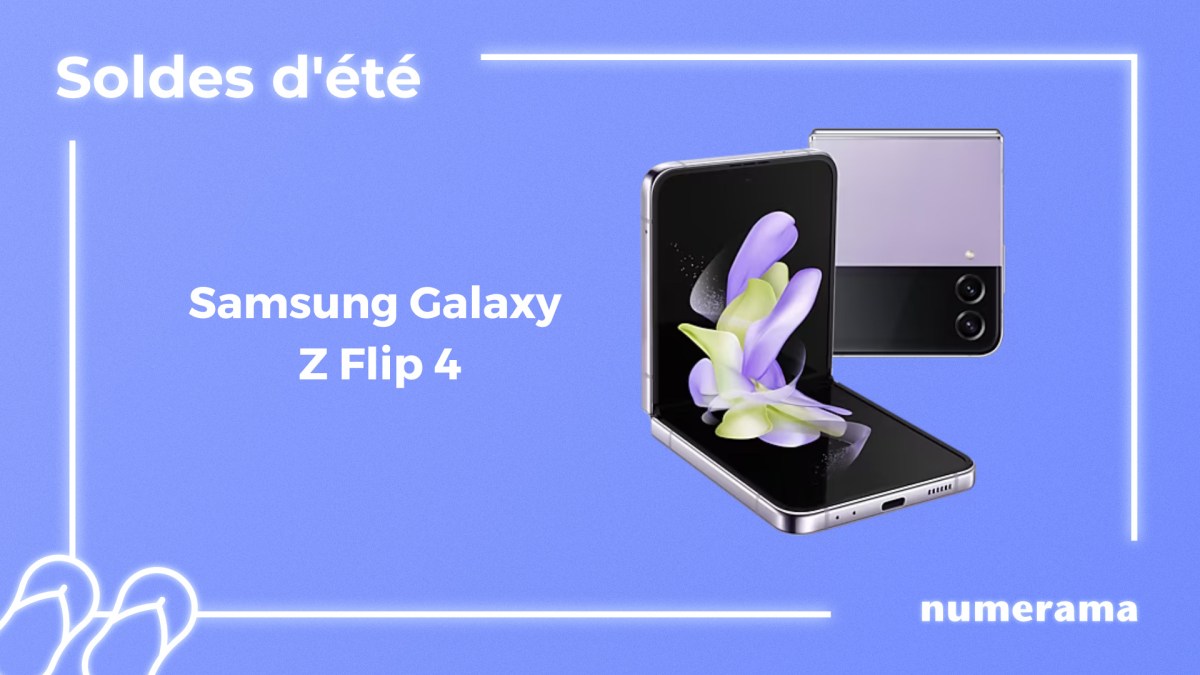 SAMSUNG Galaxy Z Flip4 // Source : Numerama SAMSUNG Galaxy Z Flip4 // Source : Numerama