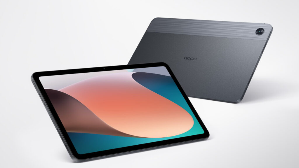 La tabalette est fine et offre une bonne prise en main // Source : Oppo La tabalette est fine et offre une bonne prise en main // Source : Oppo