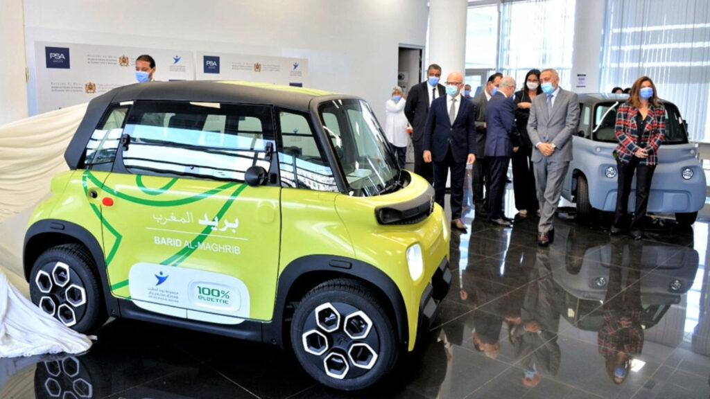 La Citroën AMI employée par Poste Maroc // Source : Stellantis La Citroën AMI employée par Poste Maroc // Source : Stellantis
