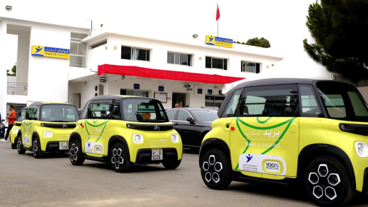 La Citroën AMI de la Poste marocaine // Source : Stellantis La Citroën AMI de la Poste marocaine // Source : Stellantis