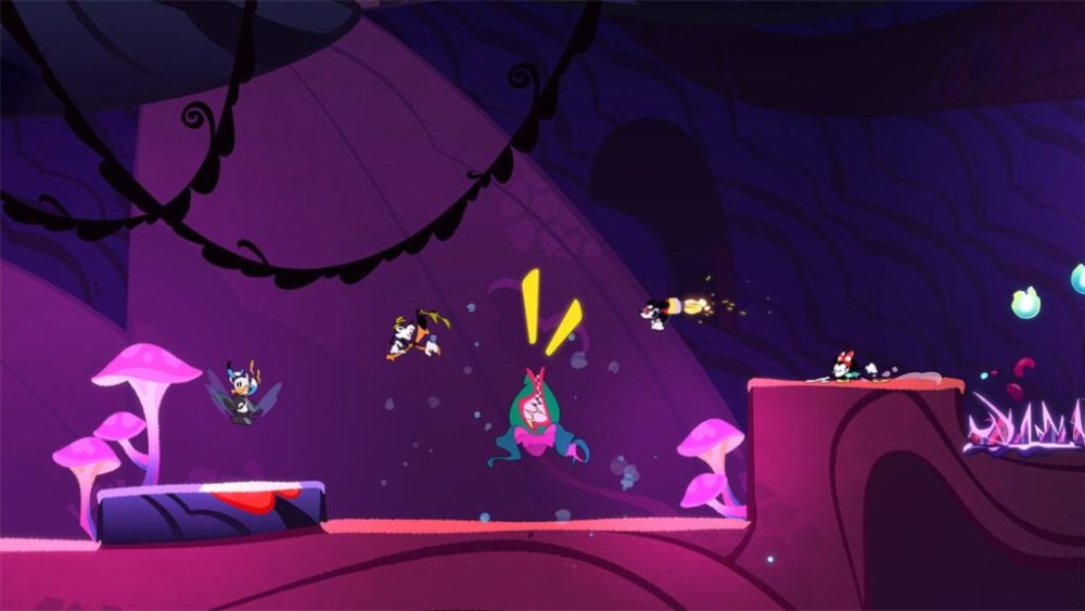 Une plante carnivore dans le biome de la botanique dans Disney Illusion Island Une plante carnivore dans le biome de la botanique dans Disney Illusion Island