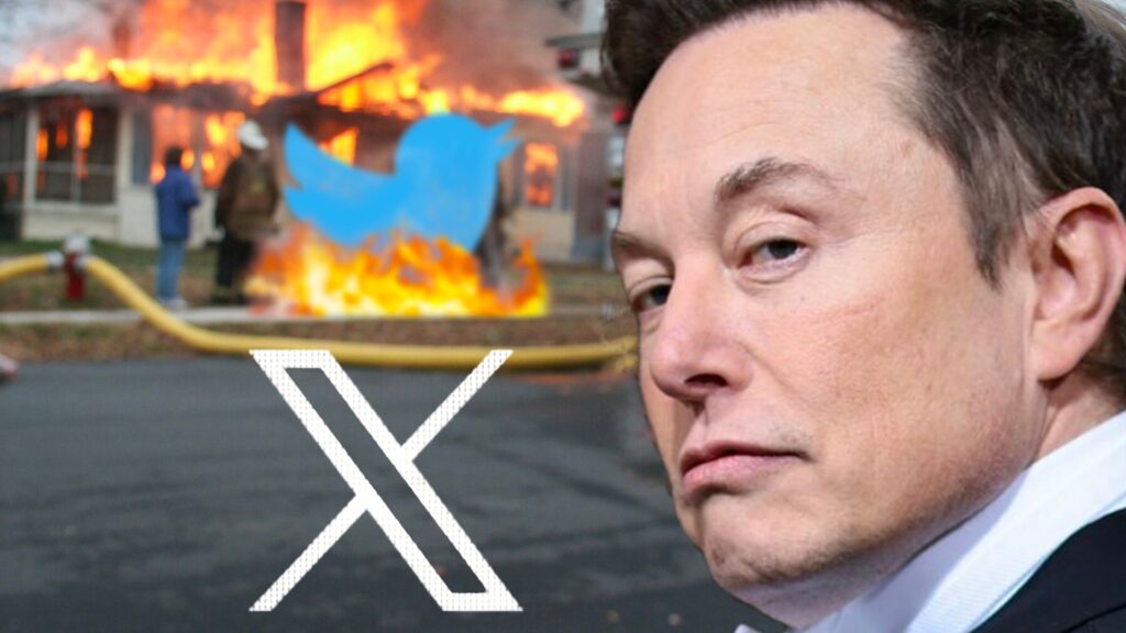 Elon Musk renomme Twitter en X.com // Source : Montage Numerama Elon Musk renomme Twitter en X.com // Source : Montage Numerama