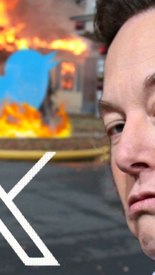 Elon Musk renomme Twitter en X.com // Source : Montage Numerama Elon Musk renomme Twitter en X.com // Source : Montage Numerama