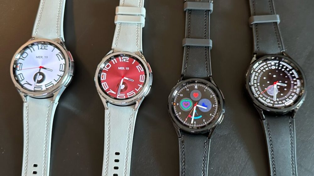 La Galaxy Watch 6 Classic, avec son design moins universel. // Source : Numerama La Galaxy Watch 6 Classic, avec son design moins universel. // Source : Numerama