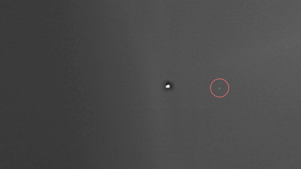 La Lune, minuscule point. // Source : ESA/DLR/FU Berlin, CC BY-SA 3.0 IGO, annotation Numerama La Lune, minuscule point. // Source : ESA/DLR/FU Berlin, CC BY-SA 3.0 IGO, annotation Numerama