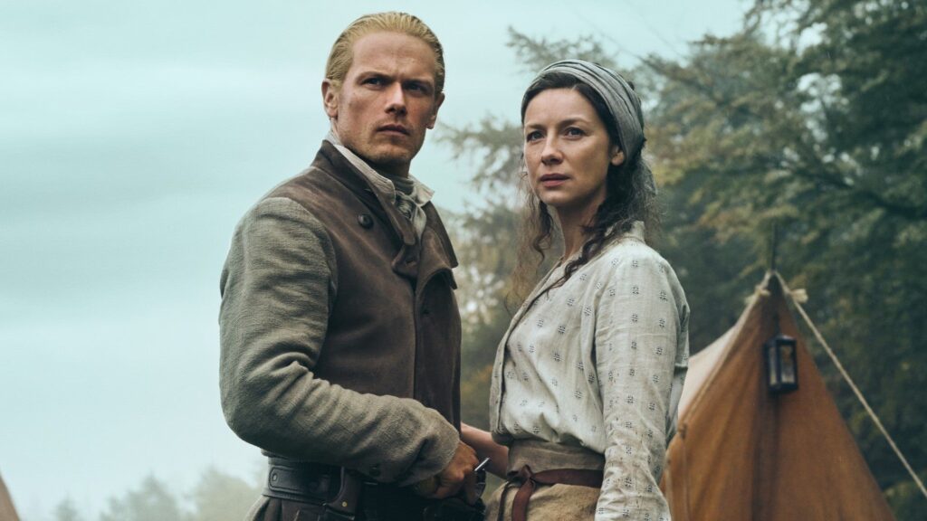 Il faudra dire adieu à Jamie et Claire à l'issue de la saison 8 d'Outlander. // Source : Netflix/Starz Il faudra dire adieu à Jamie et Claire à l'issue de la saison 8 d'Outlander. // Source : Netflix/Starz