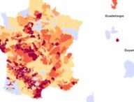 La carte des restrictions d'eau en place en France // Source : VigiEau