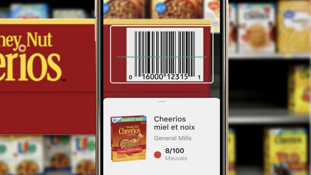 L'app Yuka fonctionne en scannant le code-barre des produits. // Source : Yuka L'app Yuka fonctionne en scannant le code-barre des produits. // Source : Yuka