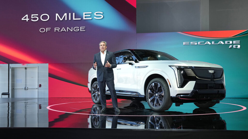 Présentation du Escalade IQ // Source : Cadillac Présentation du Escalade IQ // Source : Cadillac