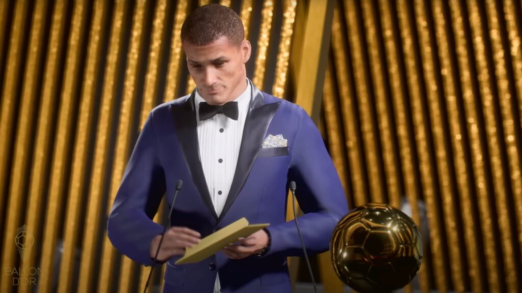 Le Ballon d'Or dans EA Sports FC 24 // Source : Capture d'écran Le Ballon d'Or dans EA Sports FC 24 // Source : Capture d'écran