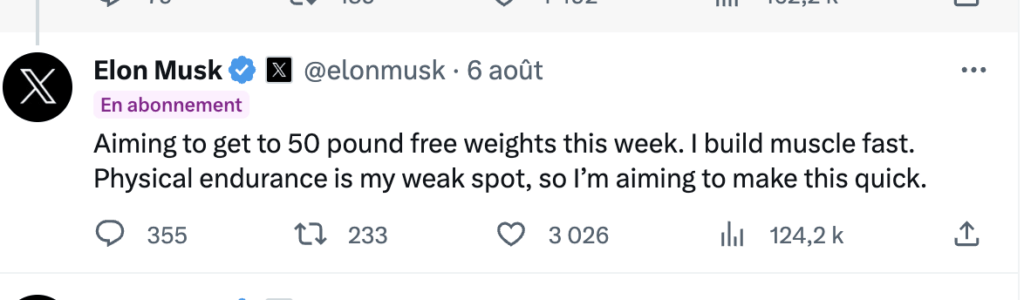 Analyse Elon Musk : pour vaincre Zuckerberg, il va falloir aller vite. Car il n'a pas d'endurance. Analyse Elon Musk : pour vaincre Zuckerberg, il va falloir aller vite. Car il n'a pas d'endurance.