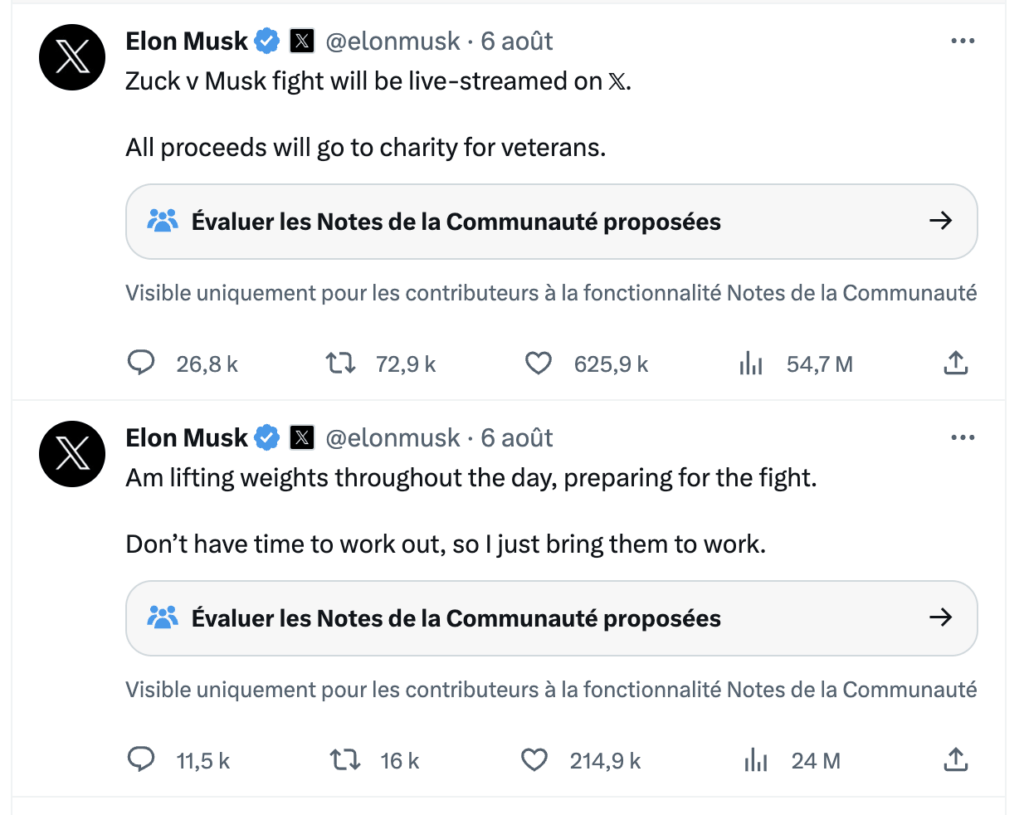 Par surprise, Elon Musk a relancé son projet de combat ce week-end. Par surprise, Elon Musk a relancé son projet de combat ce week-end.