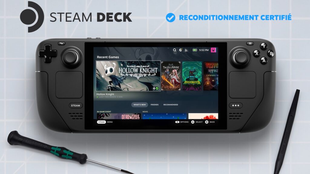 Steam Deck reconditionné // Source : Valve Steam Deck reconditionné // Source : Valve
