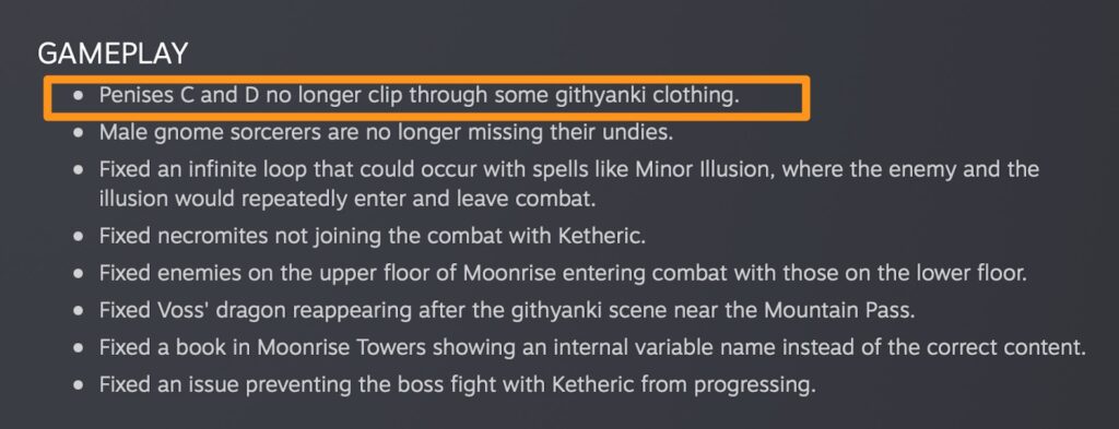 La nudité dans Baldur's Gate 3 // Source : Steam La nudité dans Baldur's Gate 3 // Source : Steam