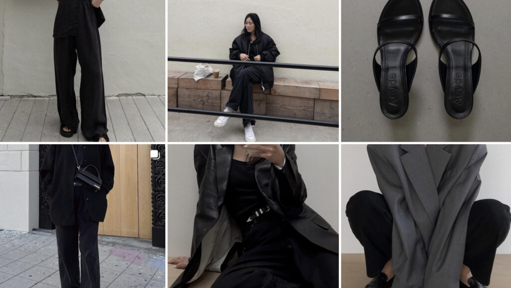 Des outfit of the day sous forme de photos sur Instagram. // Source : andyheart sur Instagram. Capture d'écran Numerama. Des outfit of the day sous forme de photos sur Instagram. // Source : andyheart sur Instagram. Capture d'écran Numerama.
