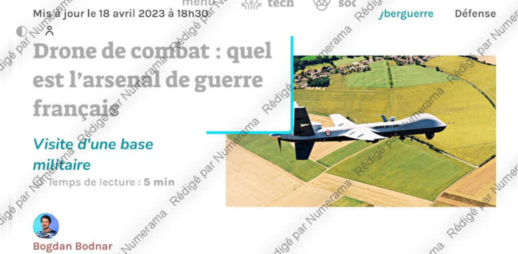 Un exemple de filigrane sur un de nos articles. // Source : Numerama Un exemple de filigrane sur un de nos articles. // Source : Numerama