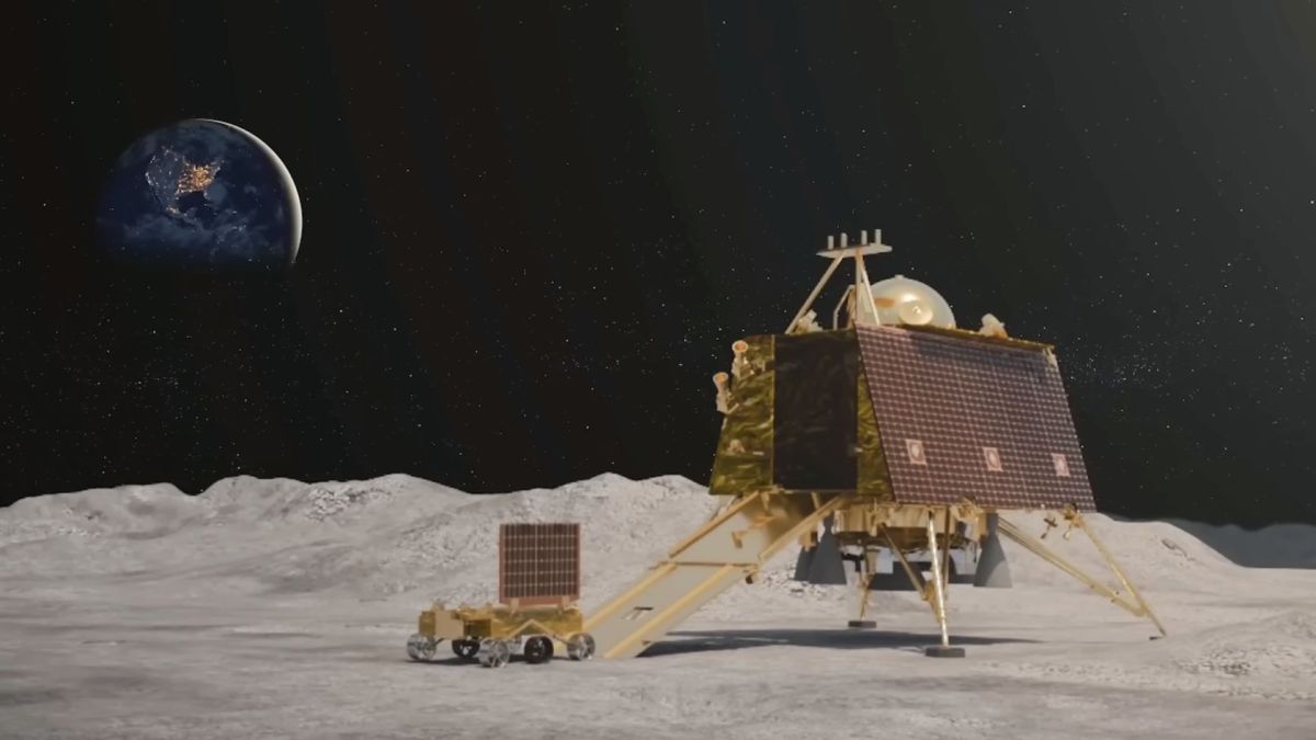 Mission Chandrayaan. // Source : Capture d'écran Youtube ISRO Mission Chandrayaan. // Source : Capture d'écran Youtube ISRO