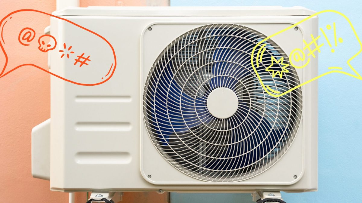 Un climatiseur qui se fati insulter // Source : Création Numerama Un climatiseur qui se fati insulter // Source : Création Numerama