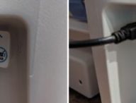 Le port USB caché de HP // Source : Mastodon