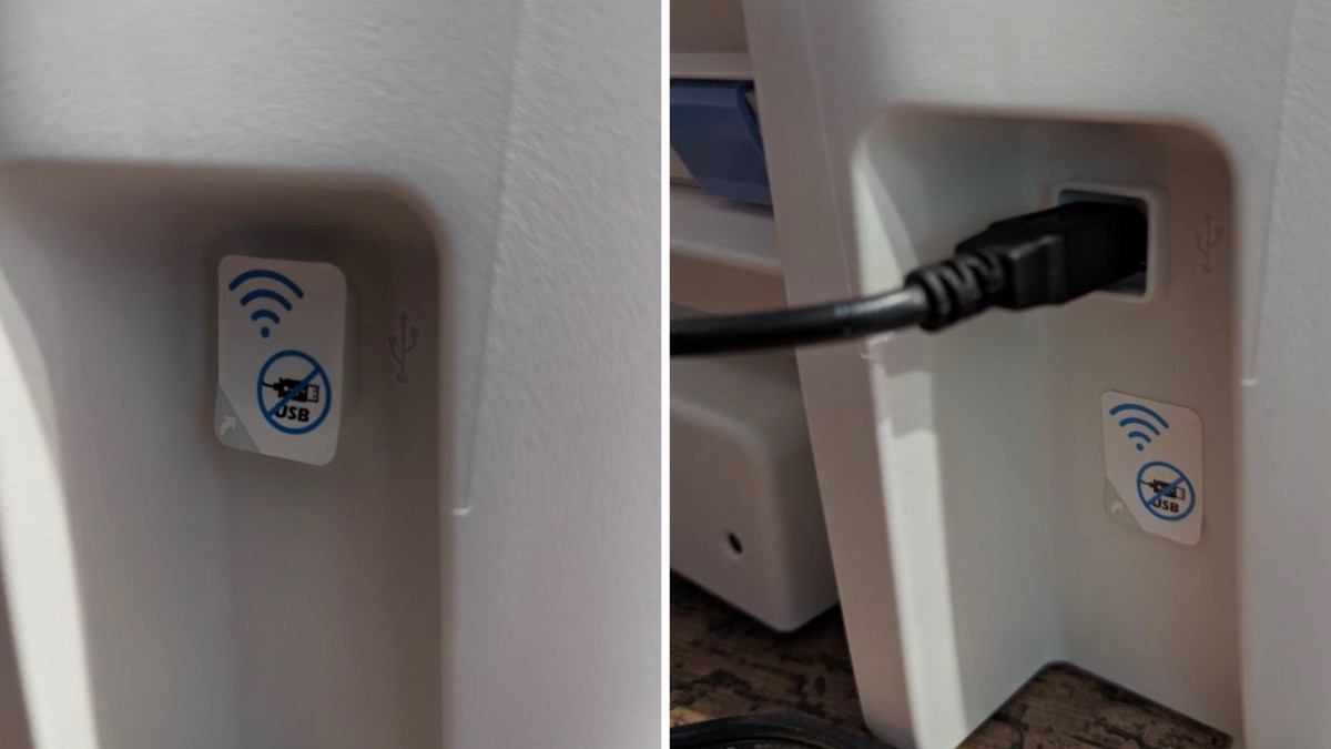 Le port USB caché de HP // Source : Mastodon Le port USB caché de HP // Source : Mastodon