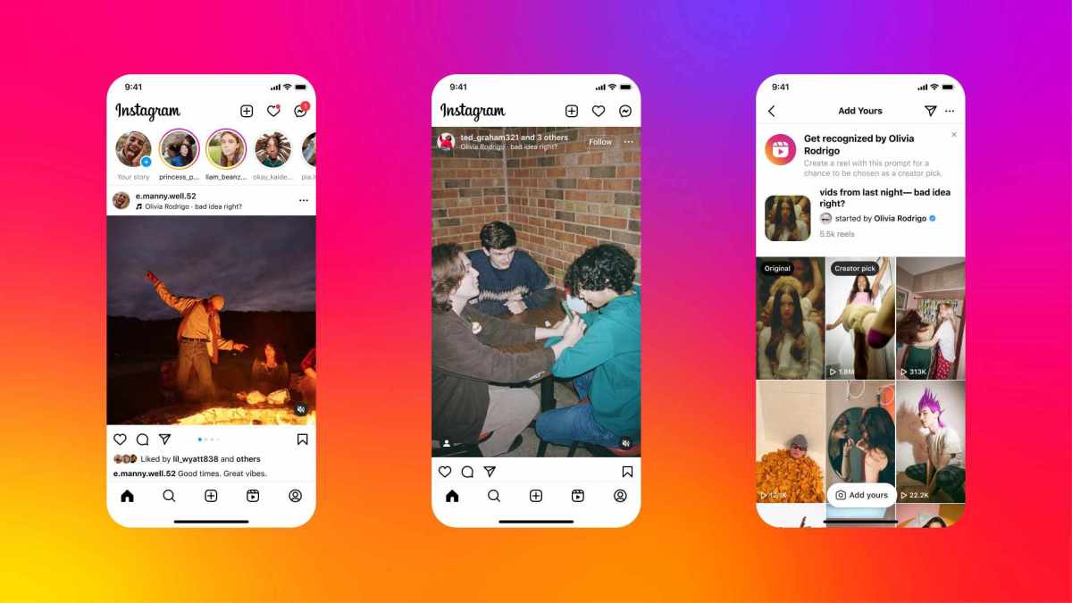 Les carrousels musicaux d'Instagram // Source : Instagram Les carrousels musicaux d'Instagram // Source : Instagram