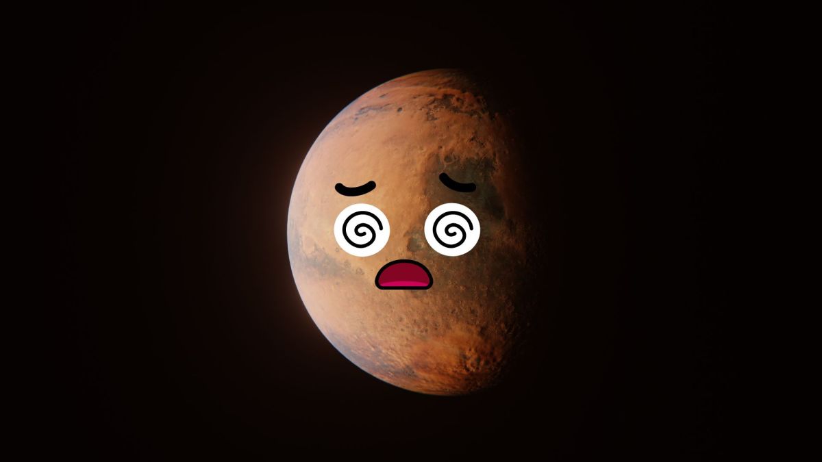 Mars étourdie. // Source : Canva Mars étourdie. // Source : Canva