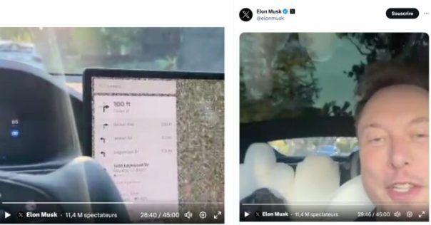 L'adresse de Mark Zuckerberg affichée en clair avec un Elon Musk hilare, qui se filme au volant, voilà un grand moment de live. L'adresse de Mark Zuckerberg affichée en clair avec un Elon Musk hilare, qui se filme au volant, voilà un grand moment de live.
