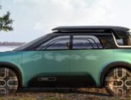Concept car de Nissan. // Source : Nissan (modifié avec Canva)