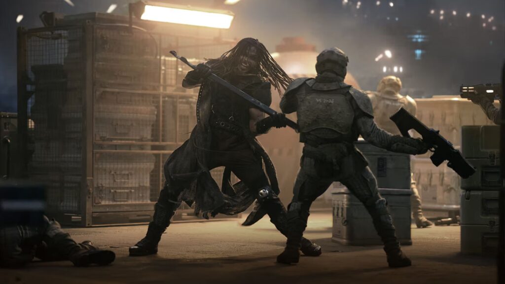 Darrian Bloodaxe dans Rebel Moon, guerrier interprété par Ray Fisher // Source : Netflix Darrian Bloodaxe dans Rebel Moon, guerrier interprété par Ray Fisher // Source : Netflix