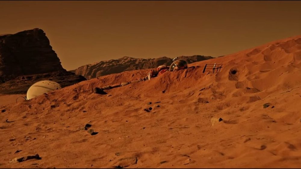 Seul sur Mars. // Source : Capture Youtube 20th Century Fox Seul sur Mars. // Source : Capture Youtube 20th Century Fox