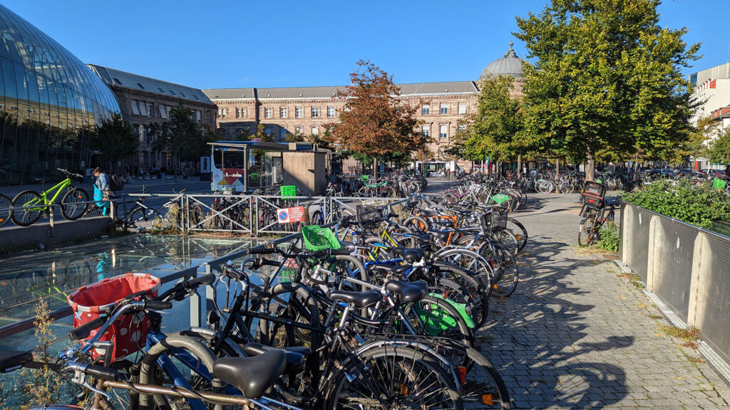 Strasbourg entre vélos et transport en commun // Source : Raphaelle Baut Strasbourg entre vélos et transport en commun // Source : Raphaelle Baut