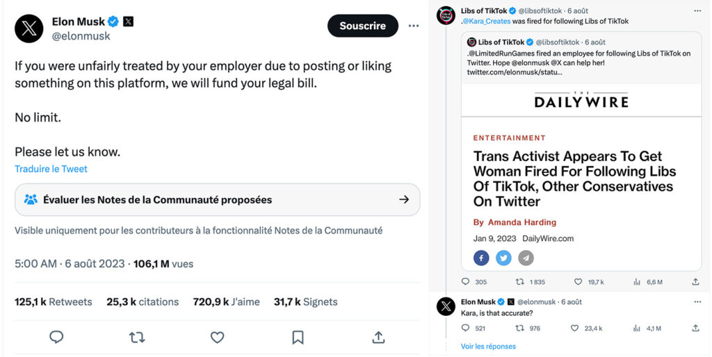 Elon Musk veut payer les factures des gens virés à cause de Twitter, mais aucun cadre légal n'est mis en avant. Elon Musk veut payer les factures des gens virés à cause de Twitter, mais aucun cadre légal n'est mis en avant.