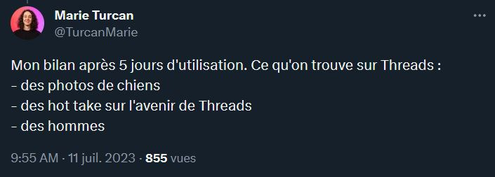 Honnêtement, à quoi ça sert de quitter Twitter si c'est pour retrouver autant d'hommes ailleurs ? (Marie Turcan est la rédactrice en chef de Numerama) Honnêtement, à quoi ça sert de quitter Twitter si c'est pour retrouver autant d'hommes ailleurs ? (Marie Turcan est la rédactrice en chef de Numerama)