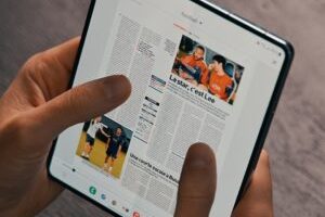 Samsung Galaxy Z Fold 5 // Source : Thomas Ancelle / Numerama