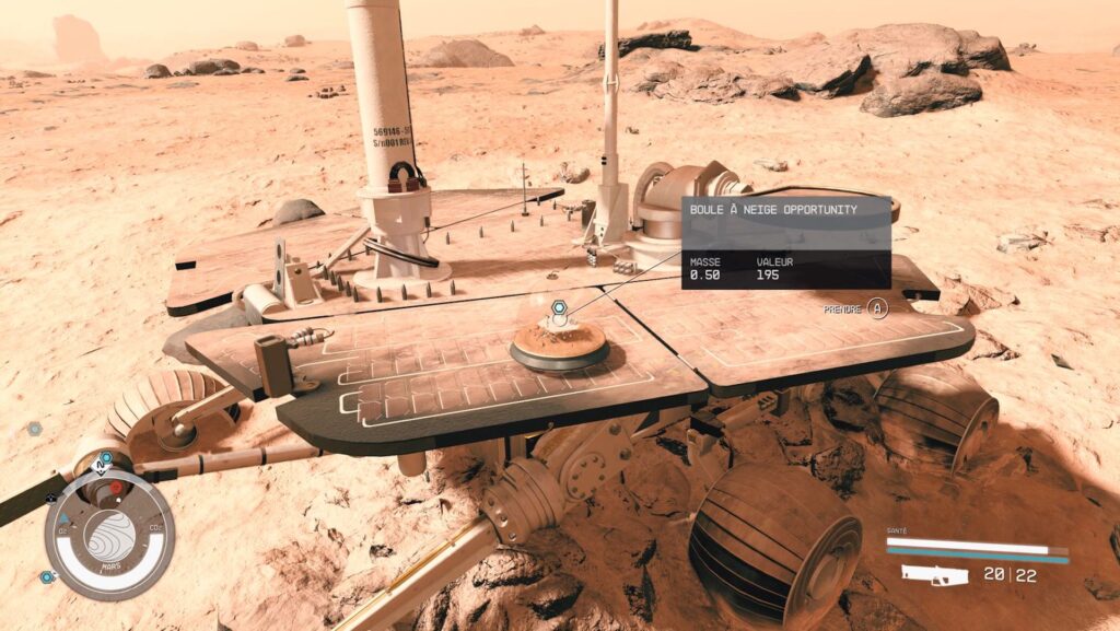Le Rover Opportunity dans Starfield // Source : Capture Xbox Le Rover Opportunity dans Starfield // Source : Capture Xbox
