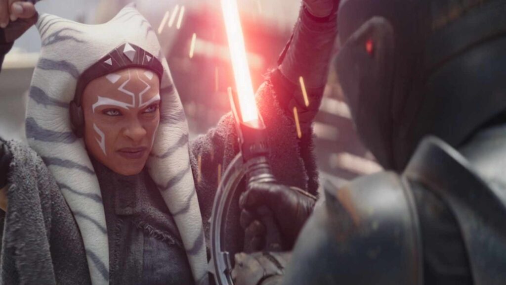 Ahsoka affronte Marrok // Source : LucasFilm / Disney+ Ahsoka affronte Marrok // Source : LucasFilm / Disney+