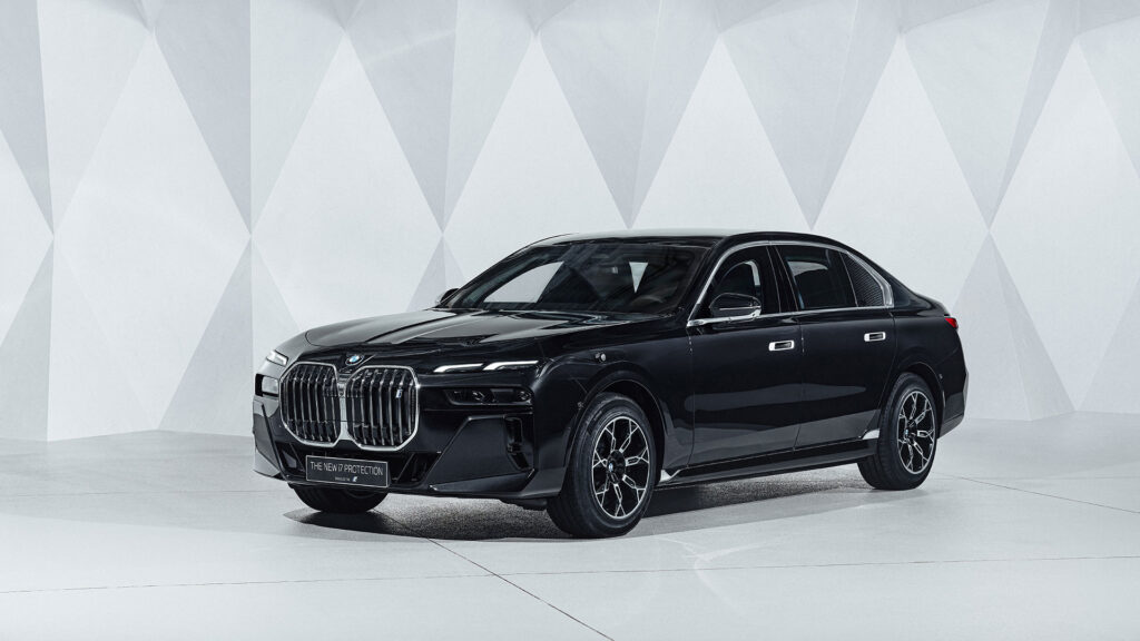 BMW i7 protection - modèle électrique blindé // Source : BMW BMW i7 protection - modèle électrique blindé // Source : BMW