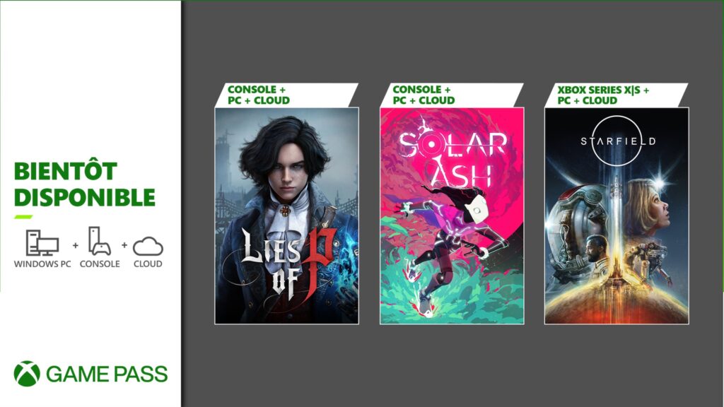 Xbox Game Pass en septembre 2023 // Source : Microsoft