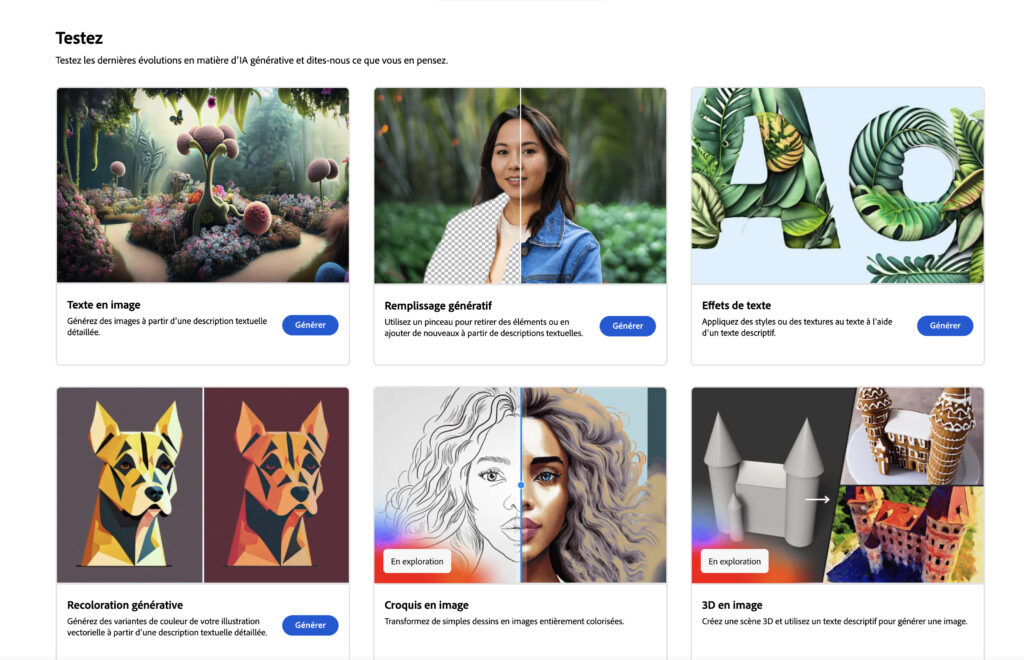 Adobe Firefly est déjà accessible sur le web. // Source : Adore Adobe Firefly est déjà accessible sur le web. // Source : Adore