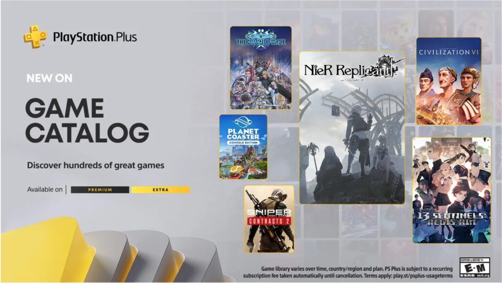 PlayStation Plus Extra et Premium en septembre 2023 // Source : Sony
