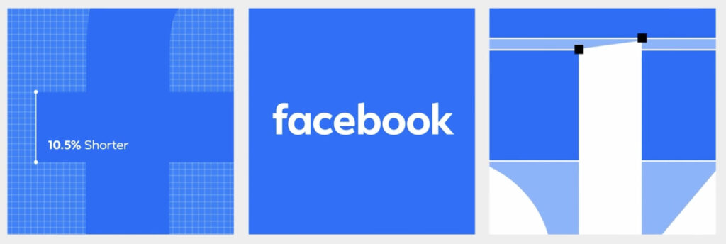 Sur son site, Facebook montre les évolutions du logo. Sur son site, Facebook montre les évolutions du logo.