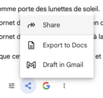 Pour qu'un contenu soit visible, il faut le partager depuis Bard. Pour qu'un contenu soit visible, il faut le partager depuis Bard.