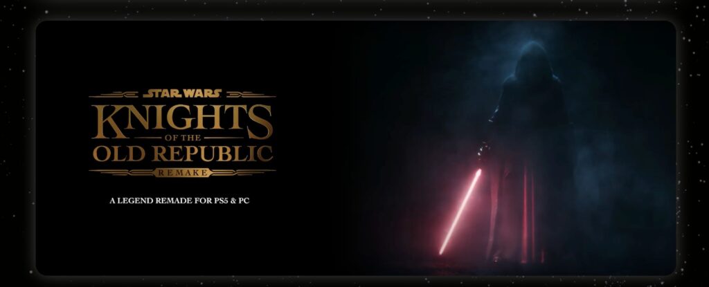 Voilà ce qu'affiche le site du studio Aspyr Media concernant le remake de KOTOR // Source : Capture d'écran Voilà ce qu'affiche le site du studio Aspyr Media concernant le remake de KOTOR // Source : Capture d'écran