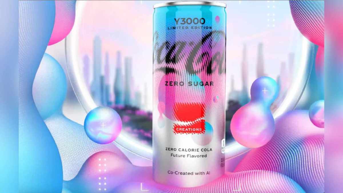 Coca-Cola a fait une boisson goût intelligence artificielle // Source : Coca-Cola Coca-Cola a fait une boisson goût intelligence artificielle // Source : Coca-Cola