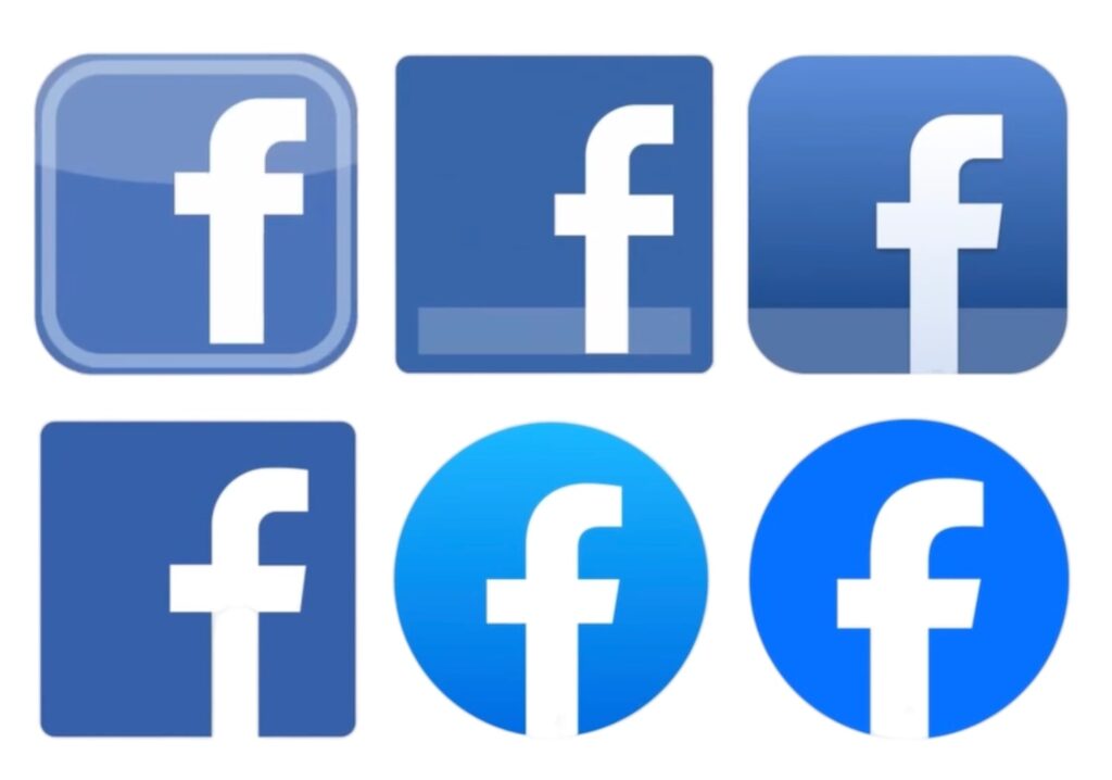 L'histoire des logos Facebook en une image. De 2005 à 2023. L'histoire des logos Facebook en une image. De 2005 à 2023.