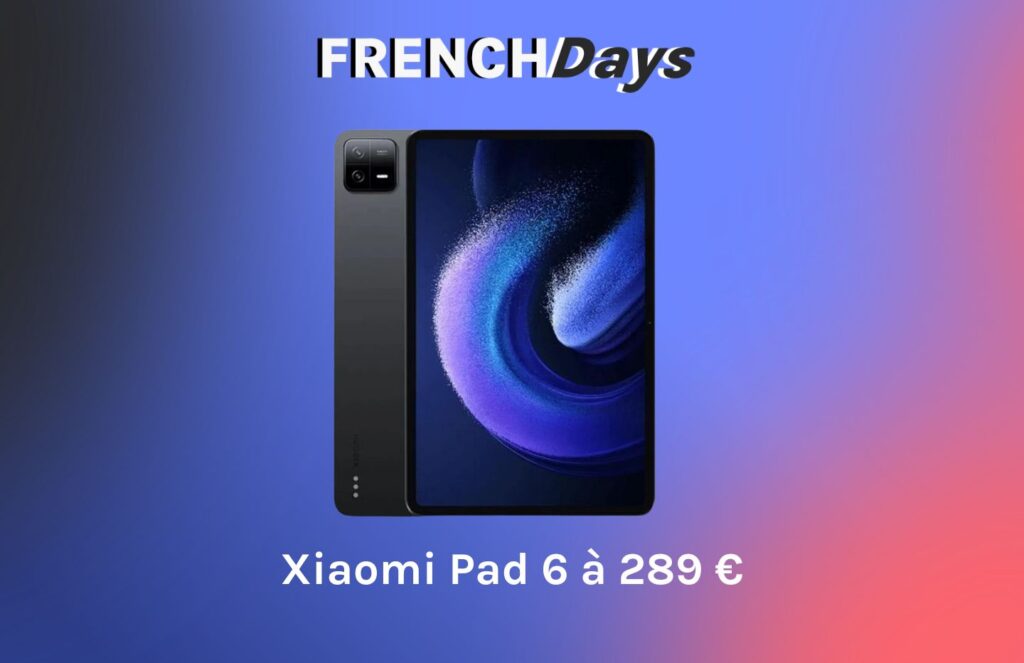 La dernière tablette de Xiaomi baisse son prix de 130 € pour les French Days // Source : montage Numerama La dernière tablette de Xiaomi baisse son prix de 130 € pour les French Days // Source : montage Numerama