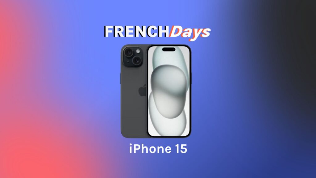 Le tout nouveau iPhone 15 est déjà en promo pour les French Days // Source : montage Numerama Le tout nouveau iPhone 15 est déjà en promo pour les French Days // Source : montage Numerama