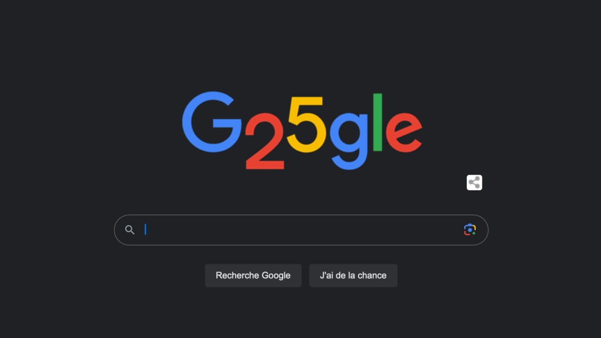 Google 25 ans // Source : Google Google 25 ans // Source : Google