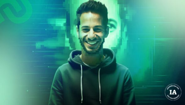 Hamza Bendelladj. // Source : Midjourney ; retravaillé par Claire Brakeh pour Humanoid Hamza Bendelladj. // Source : Midjourney ; retravaillé par Claire Brakeh pour Humanoid