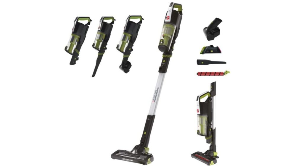 L'aspirateur balai Hoover H Free 500 se décline en aspirateur à main et ne prend pas beaucoup de place L'aspirateur balai Hoover H Free 500 se décline en aspirateur à main et ne prend pas beaucoup de place